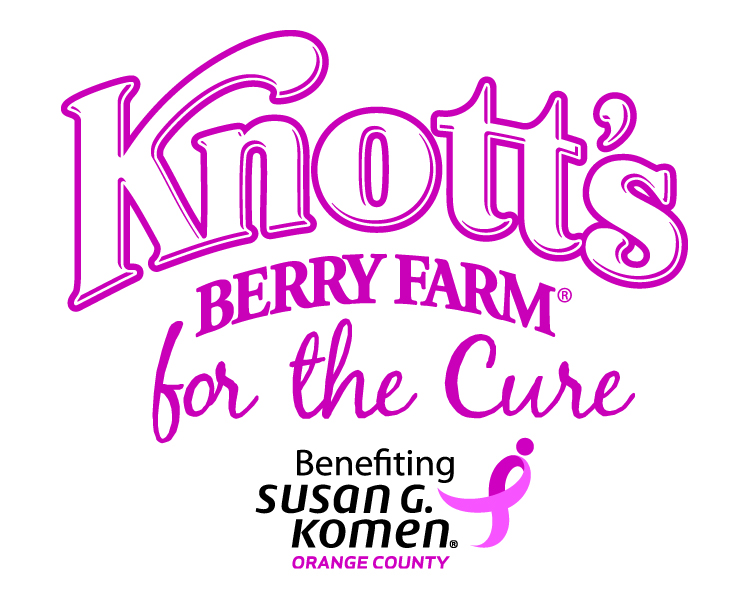 Knott's Berry Farm For the Cure and Benefiting Logo
