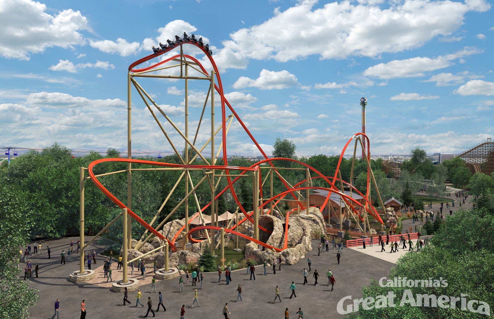 RAILBLAZER A Single Rail Coaster Coming to California's Great America