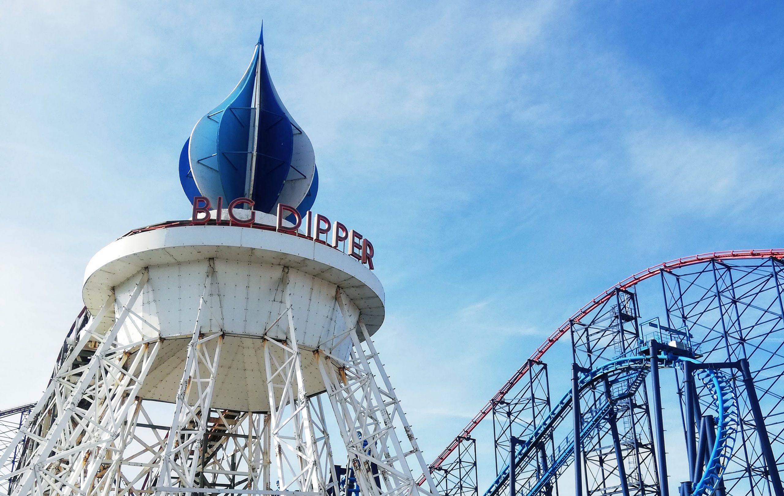 The Big Dipper rollercoaster at Bl